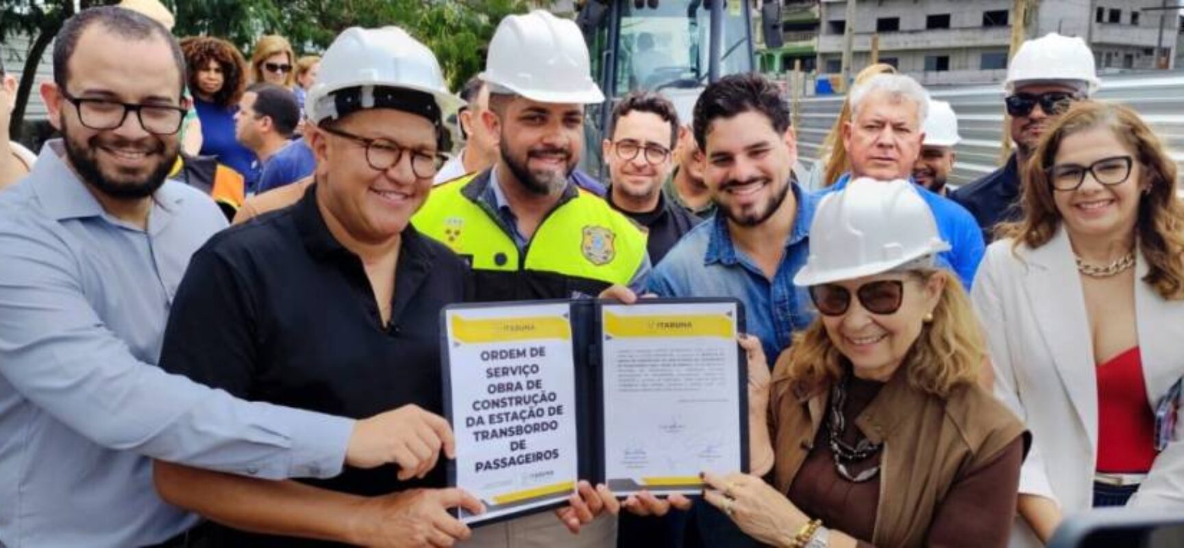 Prefeito Augusto Castro assina ordem de serviço e obras da Estação de Transbordo do Sistema de Transporte Público de Itabuna se iniciam